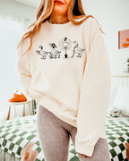 Goose Gardening Plant Lady Comfort Colors Garment-Dyed Sweatshirt – Floral Nature Graphic