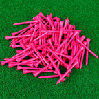 CRESTGOLF 70MM Bamboo Golf Tee 2-3/4 Inch Golf Supplies Accessories Pack of 100pcs