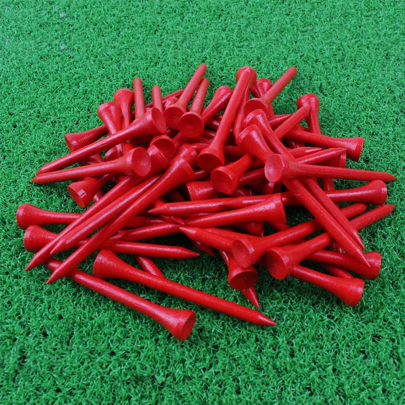 CRESTGOLF 70MM Bamboo Golf Tee 2-3/4 Inch Golf Supplies Accessories Pack of 100pcs