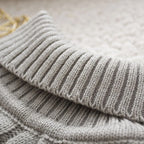 Kids Girl Sweater Tricots Turtleneck Pullover Baby Winter Tops Solid Color Sweaters Autumn Boy Girl Warm Sweater Pull 1-8Y