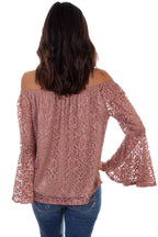 LACE TOP W/RUFFLE