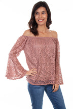LACE TOP W/RUFFLE