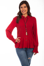 PEPLUM SHIRT SMOCK BODICE & CUFFS