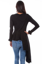 TOP W/ASYMETRICAL PEPLUM