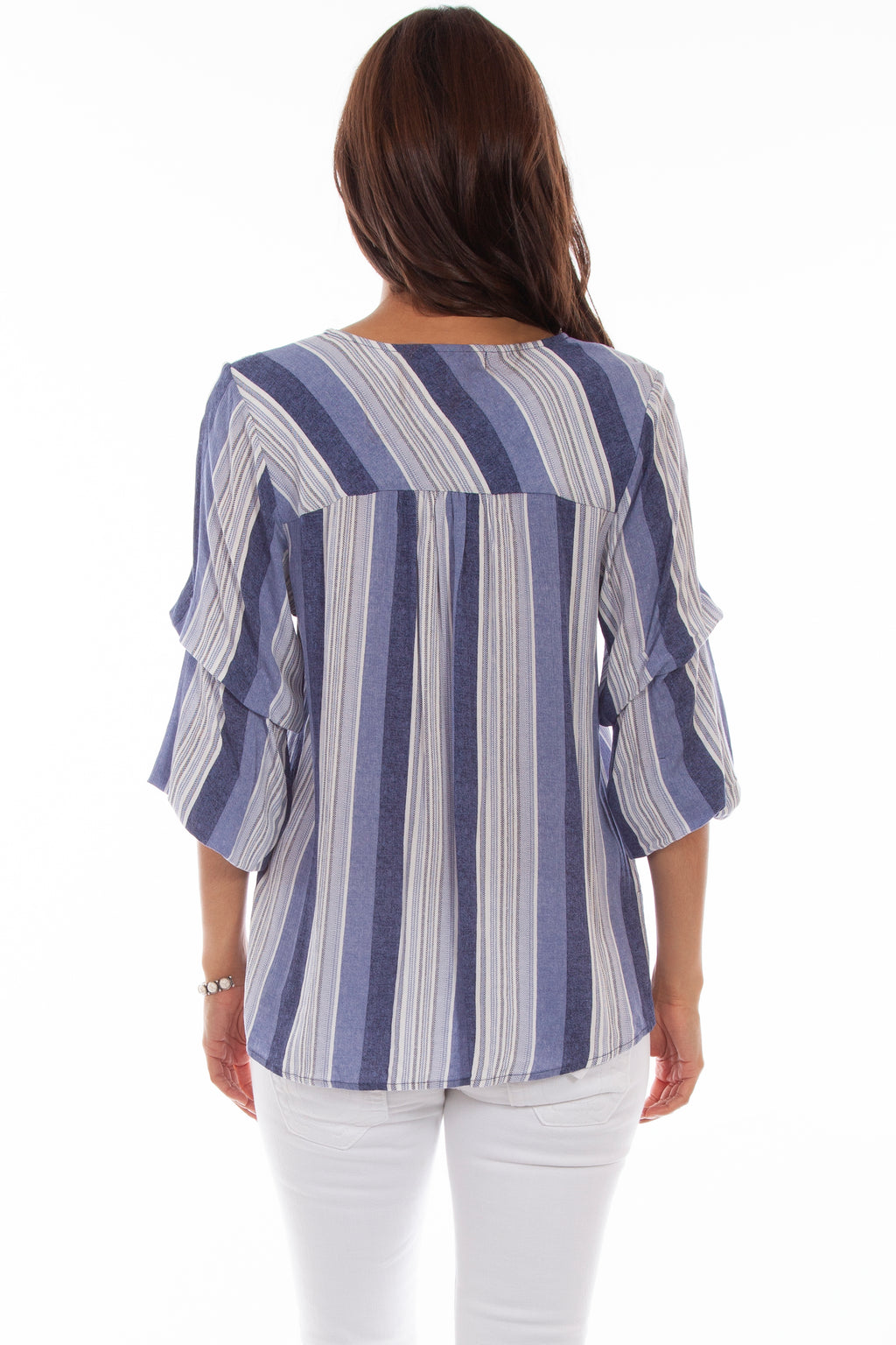 TIE FRONT TOP W/PUFF PRINT
