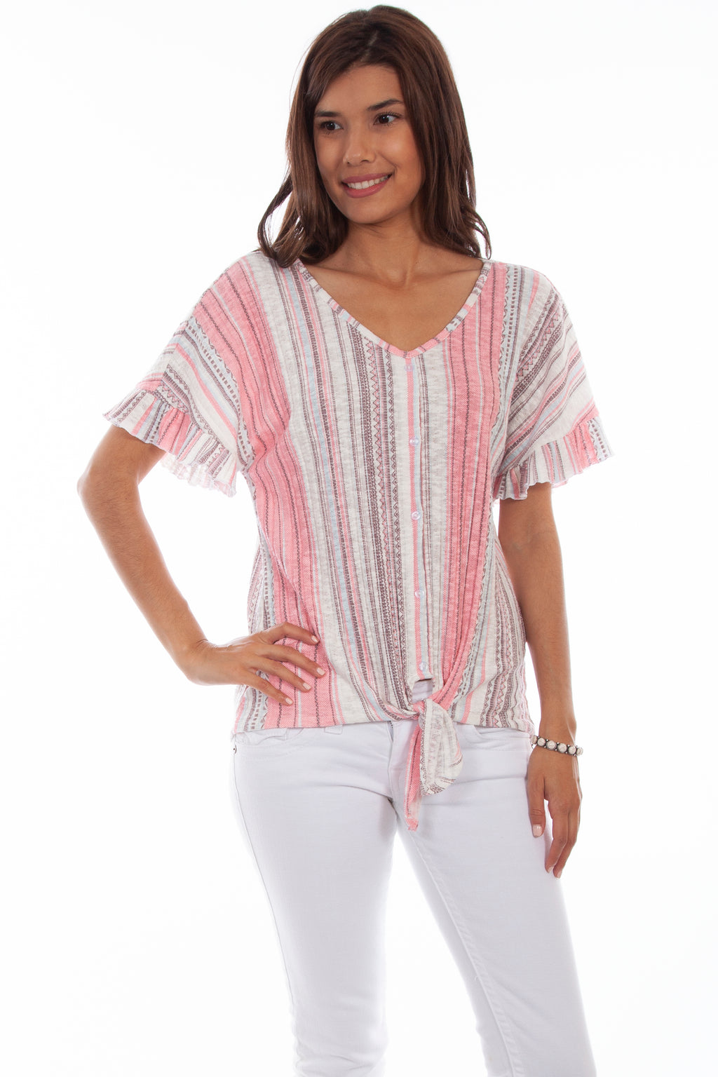 TIE FRONT TOP