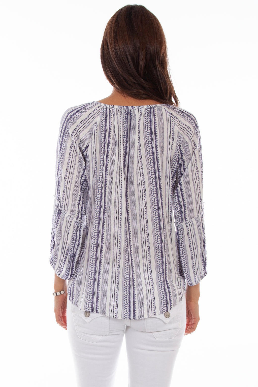 3/4 SLEEVE PEASANT TOP
