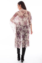 PRINTED LACE CROCHET TRIM DUSTER