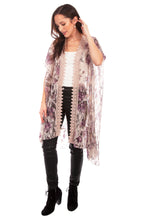 PRINTED LACE CROCHET TRIM DUSTER