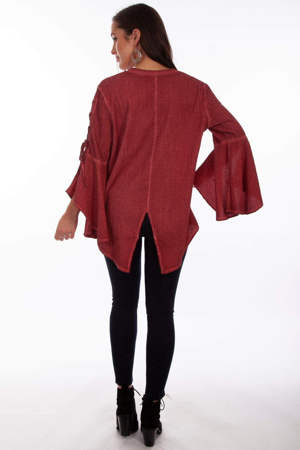 TUNIC W/LACE UP SLEEVES