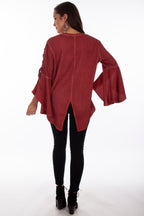 TUNIC W/LACE UP SLEEVES