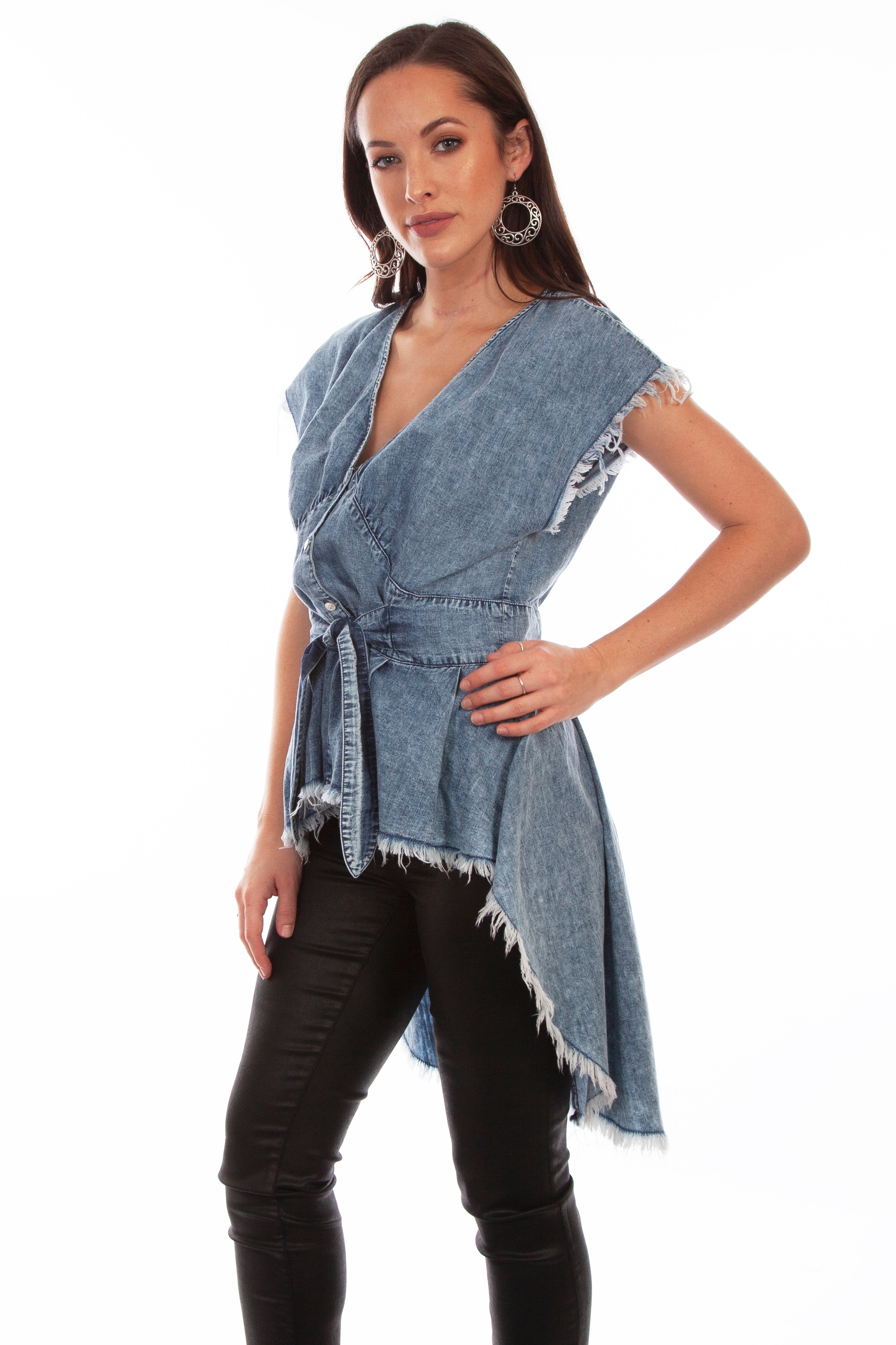 TIE FRONT HI/LO TOP