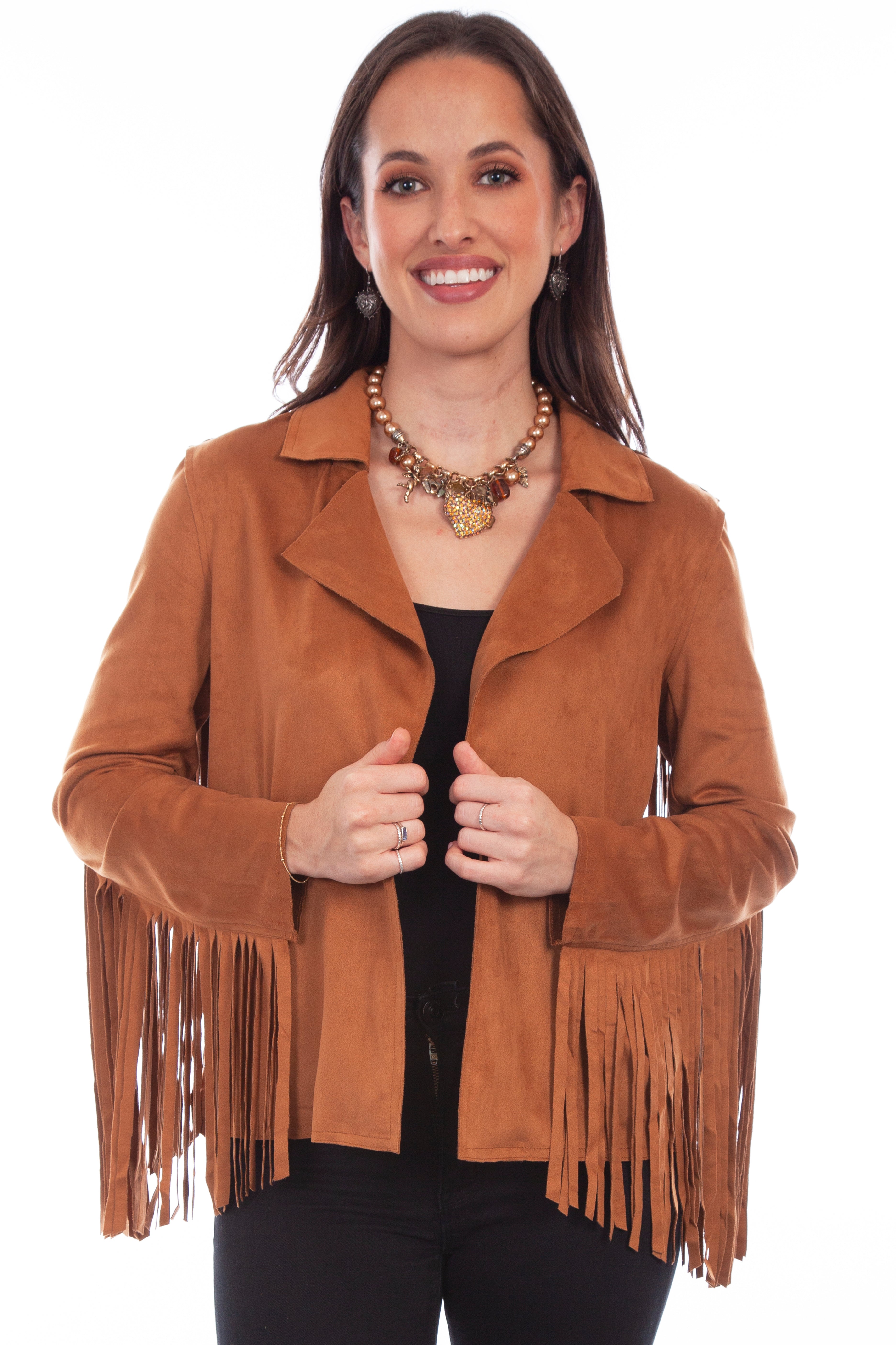 ULTRA SUEDE FRINGE JACKET
