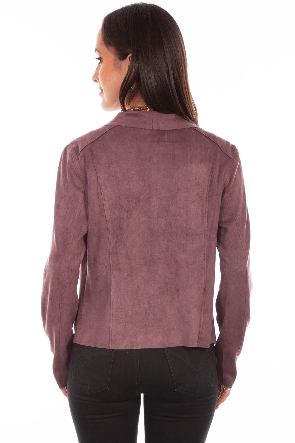ZIP DRAPE CROSS OVER JACKET
