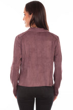 ZIP DRAPE CROSS OVER JACKET