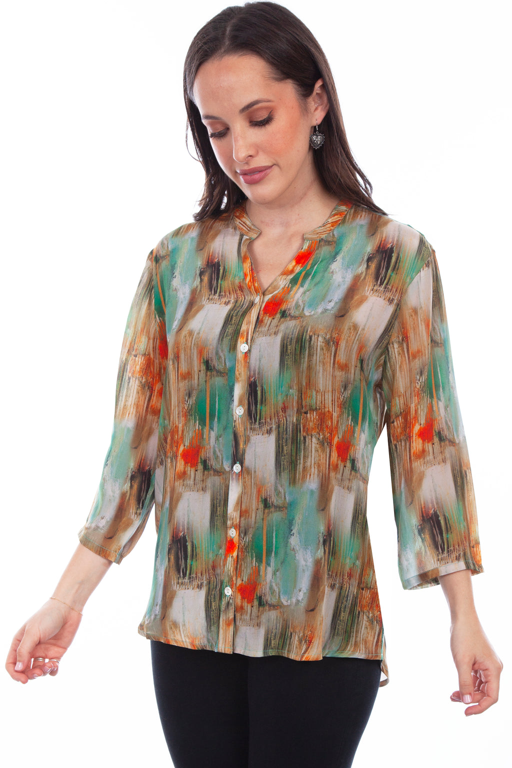 MULTI COLOR PRINT BLOUSE