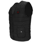 Heat Jacket Vest 3 Heating Gear Adjustable USB Heated Vest Warm Heat Coat Vest w/ 5 Heating Pads For Men Women Winter Outdoor Ac
