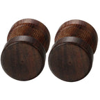 Boniskiss Men Earrings Stud 8/10mm/12mm Wood Dumbbell Barbell Earrings Double Sided Women Earring Body Piercing Boucle D'oreille