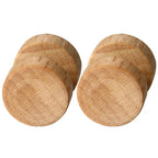 Boniskiss Men Earrings Stud 8/10mm/12mm Wood Dumbbell Barbell Earrings Double Sided Women Earring Body Piercing Boucle D'oreille