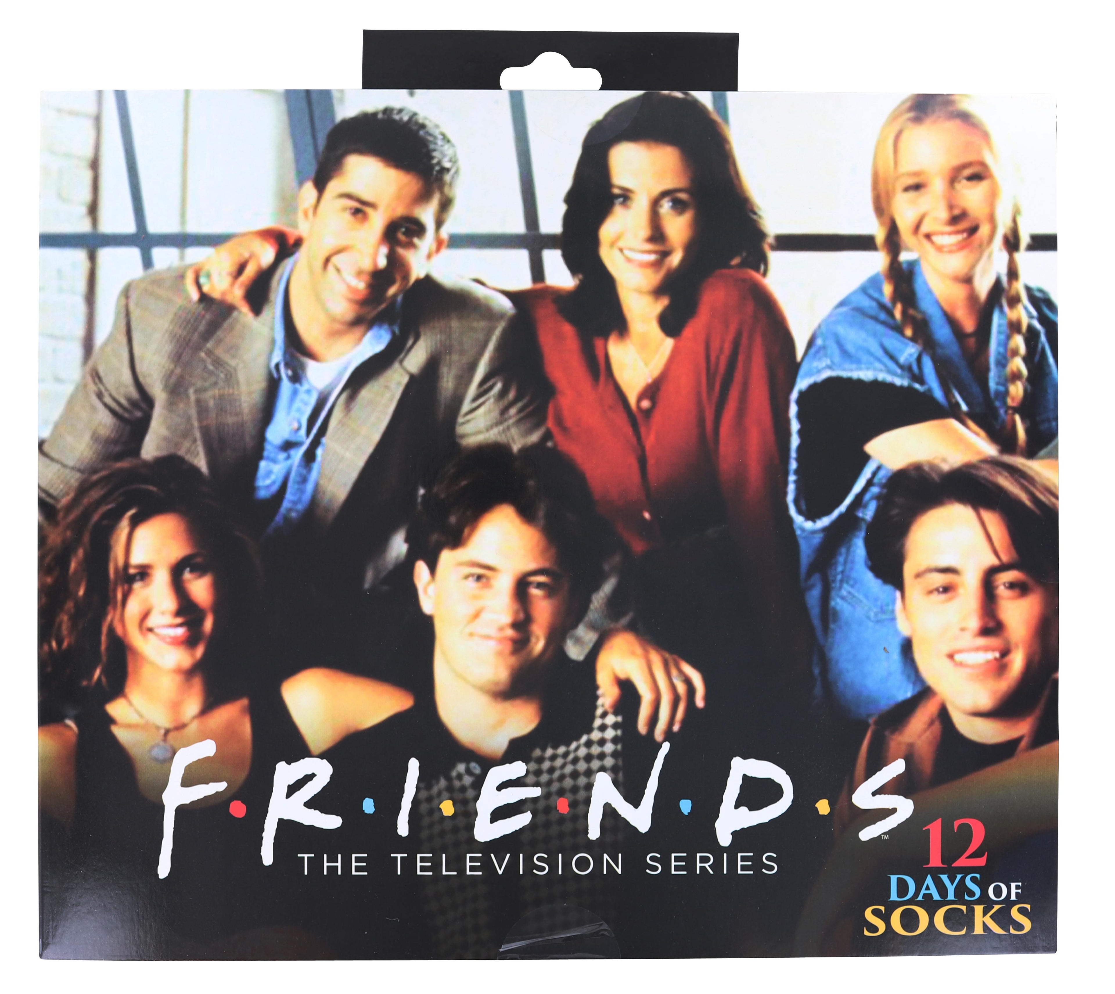 Friends Mens 12 Days of Socks in Advent Gift Box | Set B