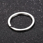 20pcs Metal Split Jump Rings Metal Hooks for DIY Keychain Pendant Making Accessory