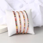 Adjustable Multicolor Tennis Bracelets for Women Ladies Wedding Rainbow Colorful Zircon Charm Bracelet Hand Chain Jewelry DZH043