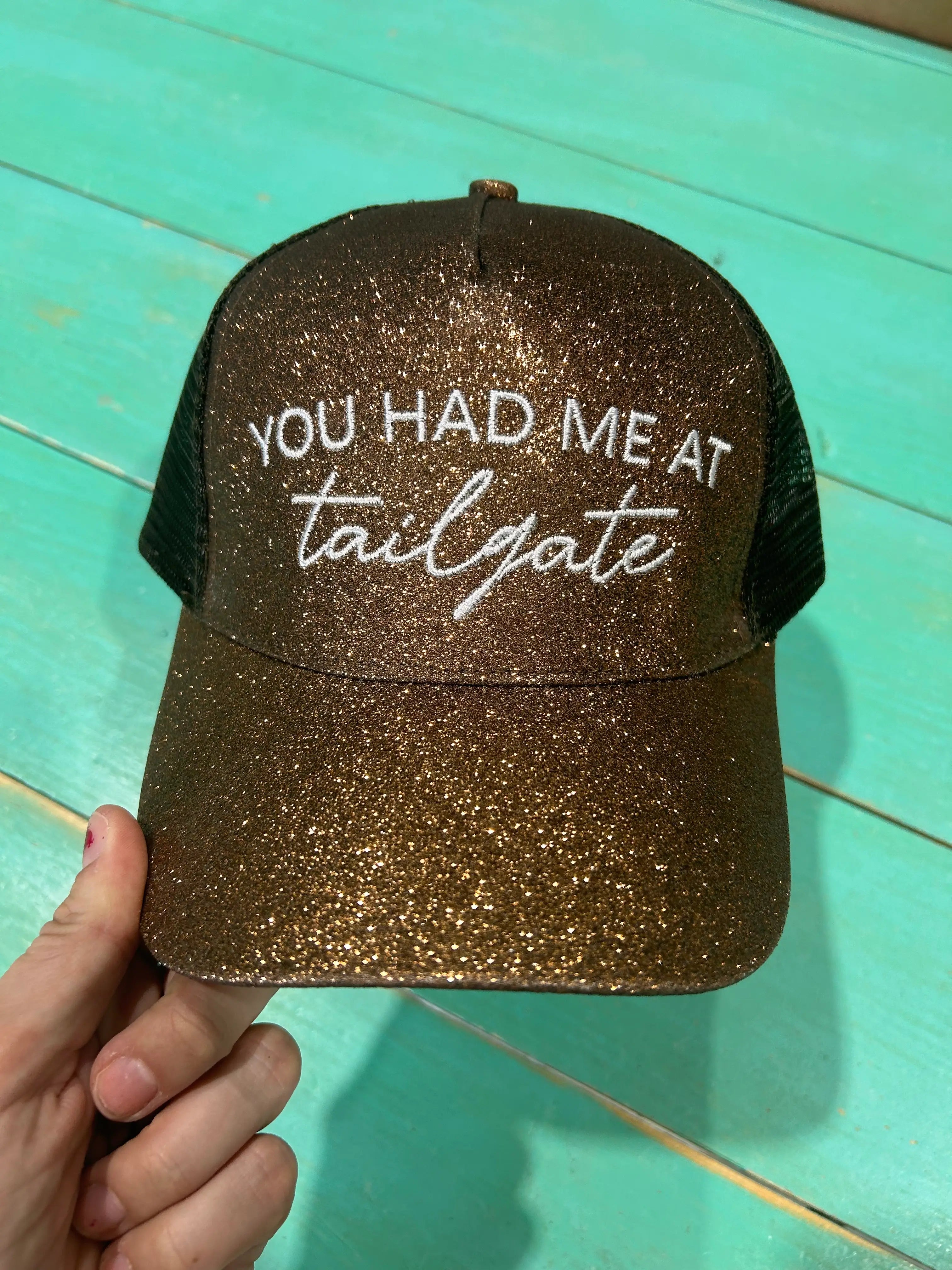 Had me at Tailgate Glitter Cap