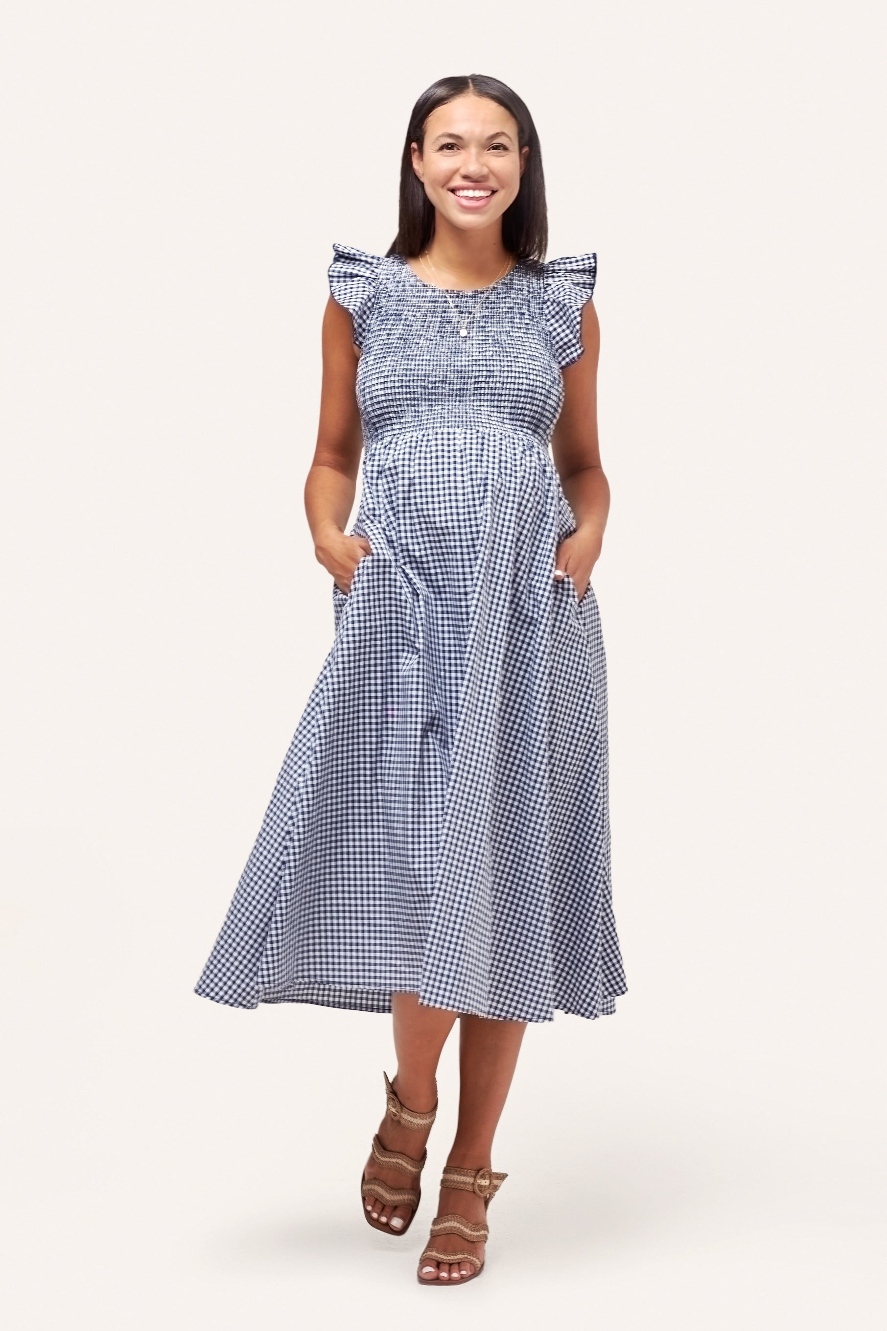 Harper Smocked During + After Dress