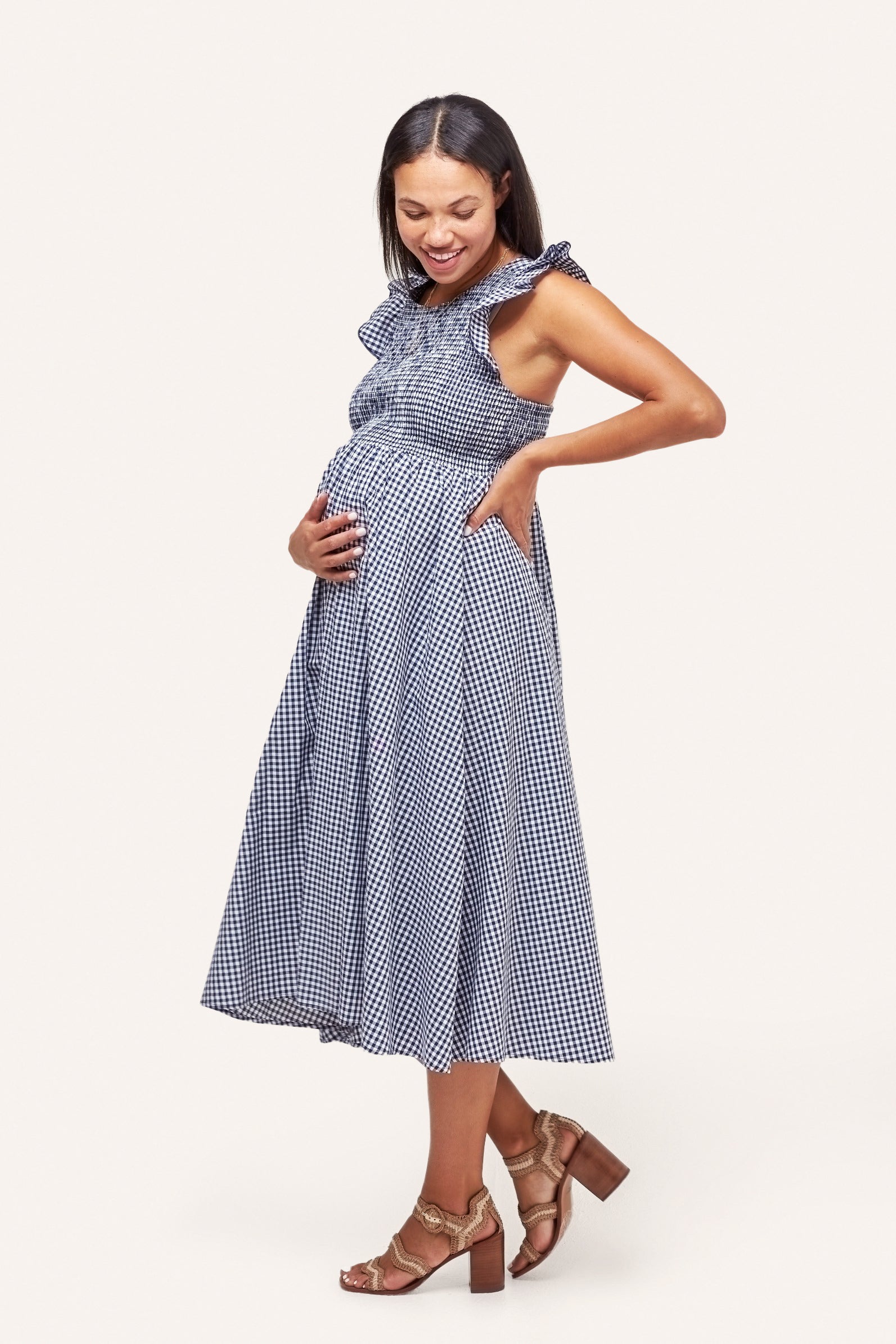 Harper Smocked During + After Dress
