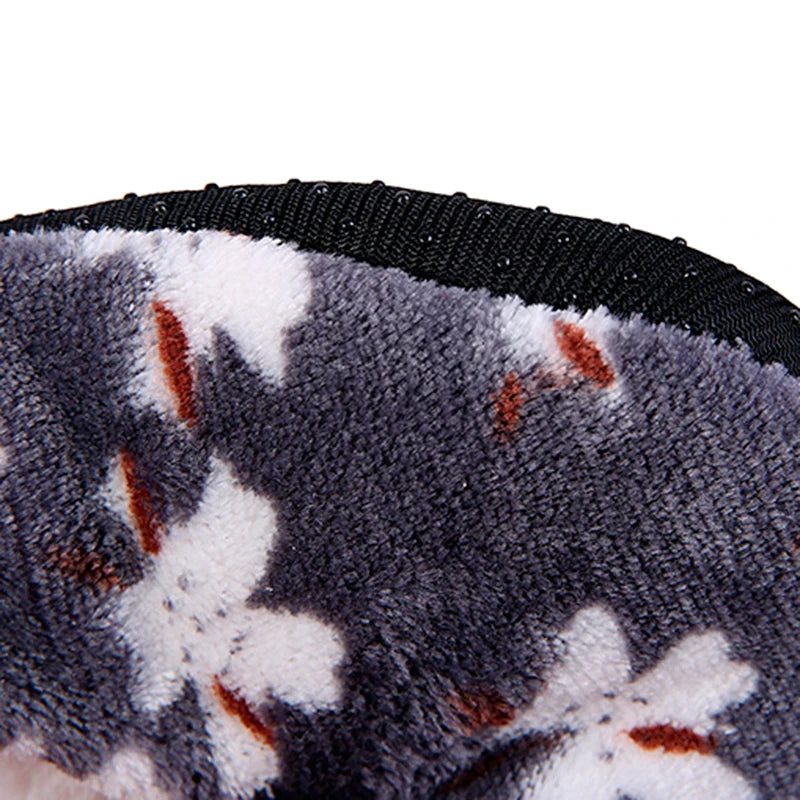 Mntrerm Warm At Home Woman Slippers Cotton Shoes Plush Female Floor Shoes Non-slip Indoor Bow Tie Dots Shoes Woman Home Slipper