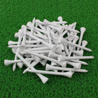 CRESTGOLF 70MM Bamboo Golf Tee 2-3/4 Inch Golf Supplies Accessories Pack of 100pcs