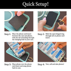 Clip & Go Strap w/RFID Pouch Leaf Pattern