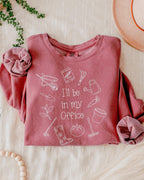 I will Be In My Office Gardening Plant Botanical Garment Dyed Comfort Colors Sweatshirt