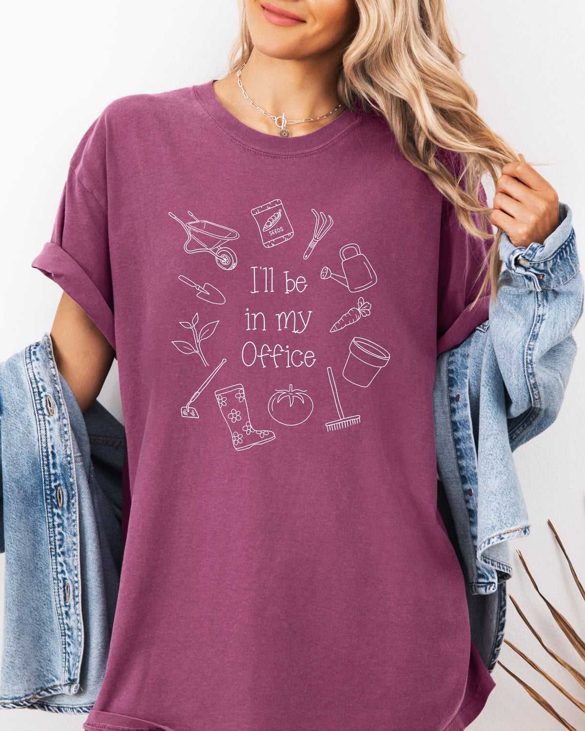 I’ll Be in My Office Gardening Comfort Colors T-Shirt – Vegetable Botanical Garden Lover Tee