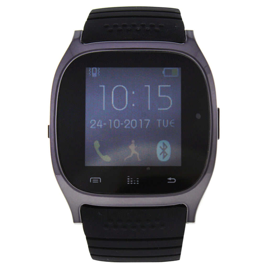 EK-C1 Montre Connectee Silicone Strap Smart Watch - Black by Eclock for Unisex - 1 Pc Watch