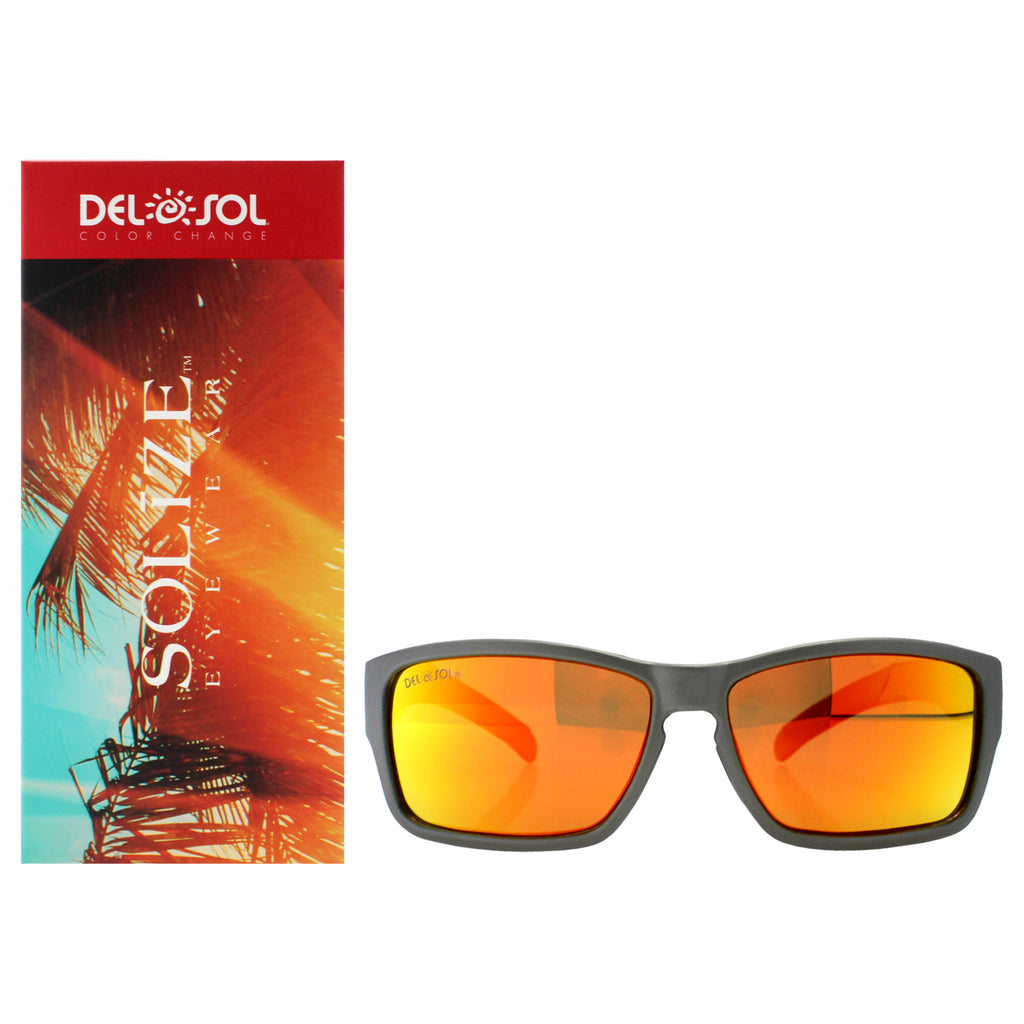 Solize Island of Memories - Charcoal to Ebony by DelSol for Unisex - 1 Pc Sunglasses