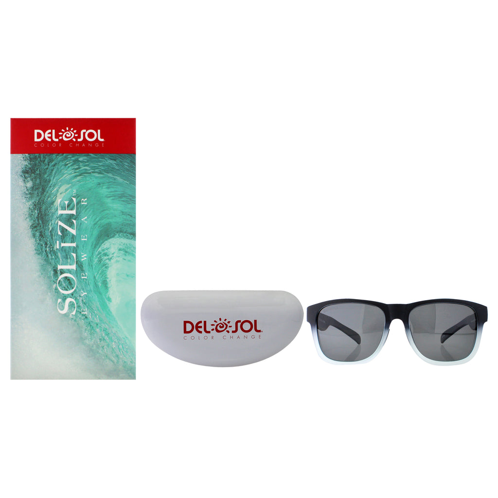 Solize Sweet Summer Time - Black and Light Blue to Blue by DelSol for Unisex - 1 Pc Sunglasses
