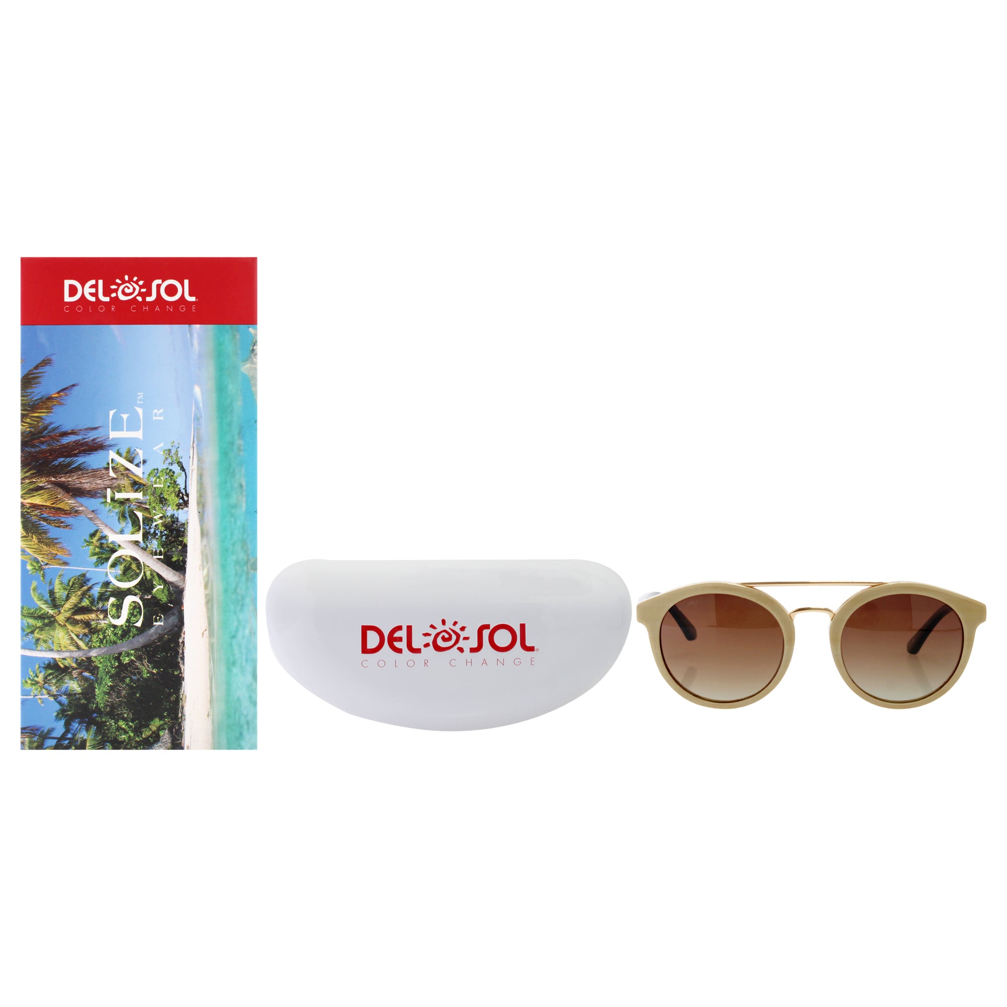 Solize Top of the World - Ivory to Purple by DelSol for Unisex - 1 Pc Sunglasses