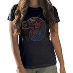Girls Crew Tee - Chameleon - Black by DelSol for Women - 1 Pc T-Shirt (YS)