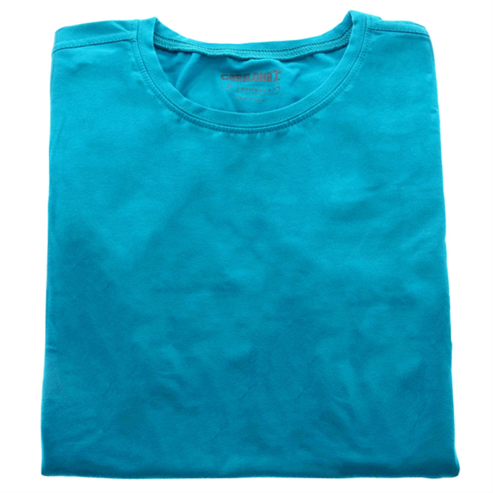 Bamboo Athletic Crew T-Shirt - Teal by Cariloha for Women - 1 Pc T-Shirt (S)