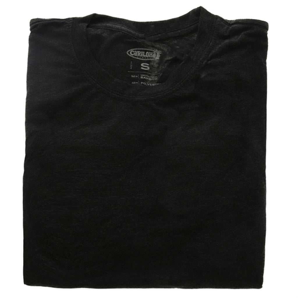 Bamboo Comfort Crew Tee - Charcoal by Cariloha for Men - 1 Pc T-Shirt (S)