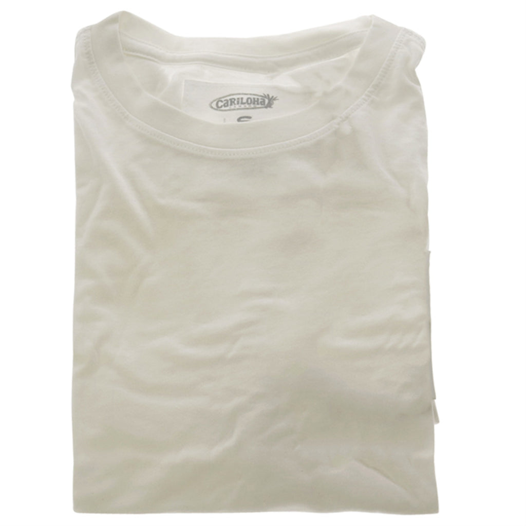 Bamboo Crew Tee - White by Cariloha for Women - 1 Pc T-Shirt (S)