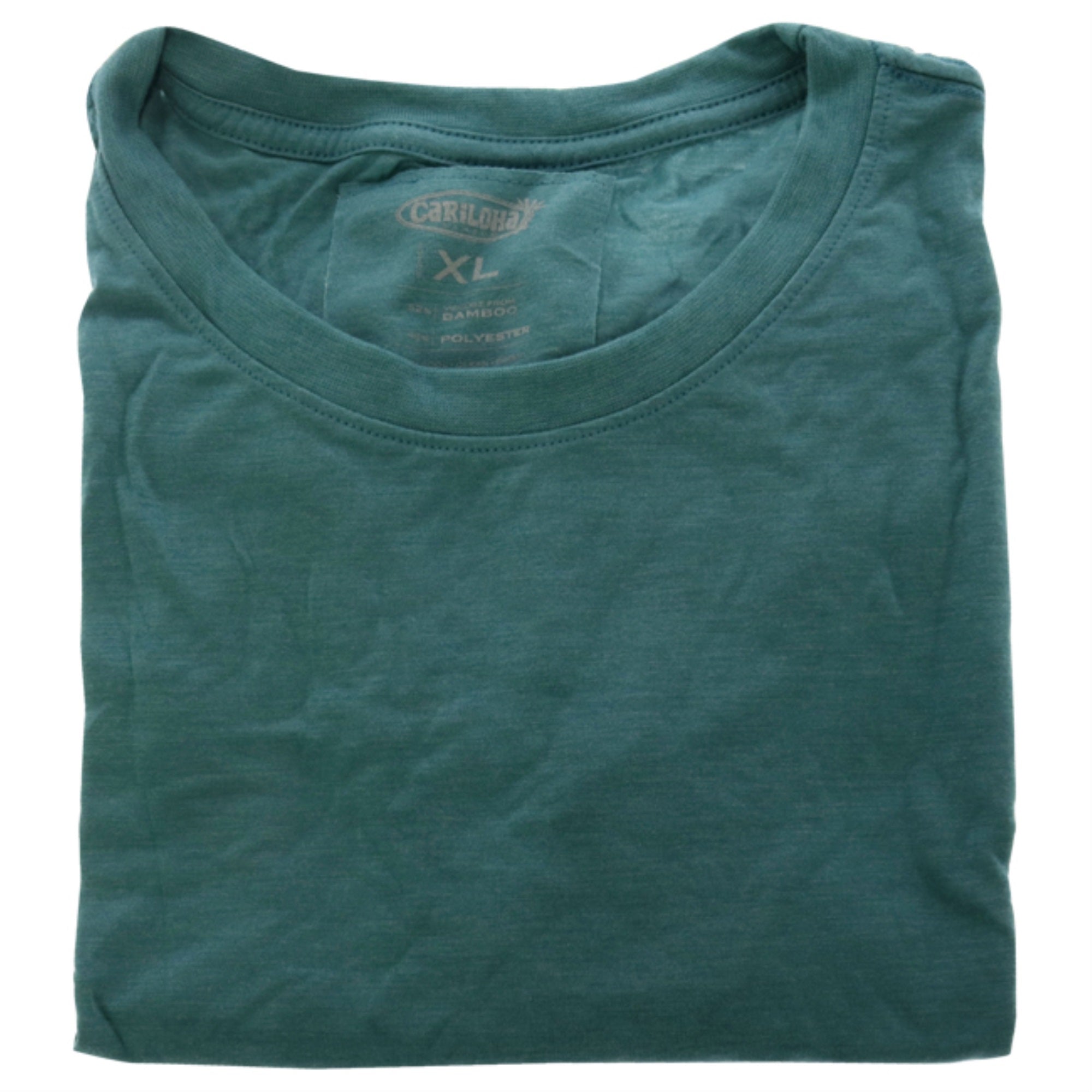 Bamboo Crew Tee - Tropical Teal Heather by Cariloha for Women - 1 Pc T-Shirt (XL)