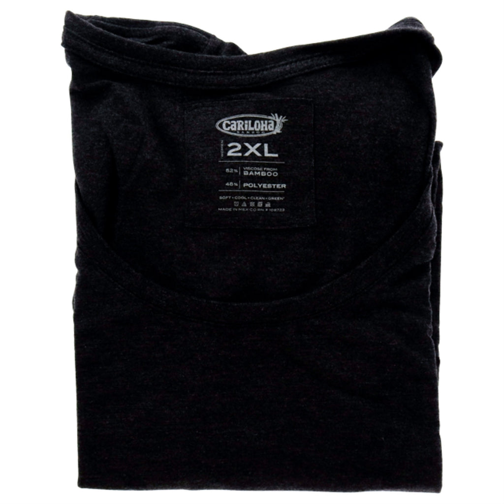 Bamboo Scoop Tee - Charcoal by Cariloha for Women - 1 Pc T-Shirt (2XL)