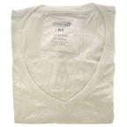 Bamboo V-Neck Tee - White by Cariloha for Women - 1 Pc T-Shirt (M)