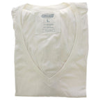 Bamboo V-Neck Tee - White by Cariloha for Women - 1 Pc T-Shirt (L)