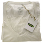 Bamboo V-Neck Tee - White by Cariloha for Women - 1 Pc T-Shirt (XL)