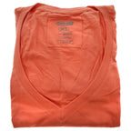 Bamboo V-Neck Tee - Sunkissed Coral by Cariloha for Women - 1 Pc T-Shirt (XL)