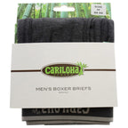Bamboo Boxer Briefs - Carbon Heather by Cariloha for Men - 1 Pc Boxer (M)