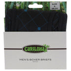 Bamboo Boxer Briefs - Carbon Argyle by Cariloha for Men - 1 Pc Boxer (S)